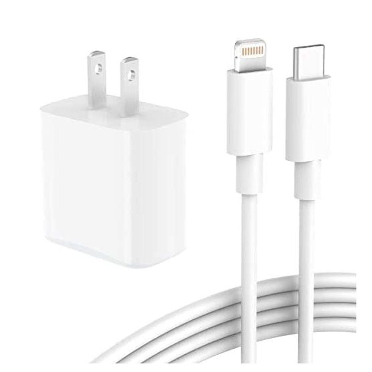 GENERICO - Cargador Y Cable Para Iphone 11 Pro/ Max Tipo C 18w - Blanco
