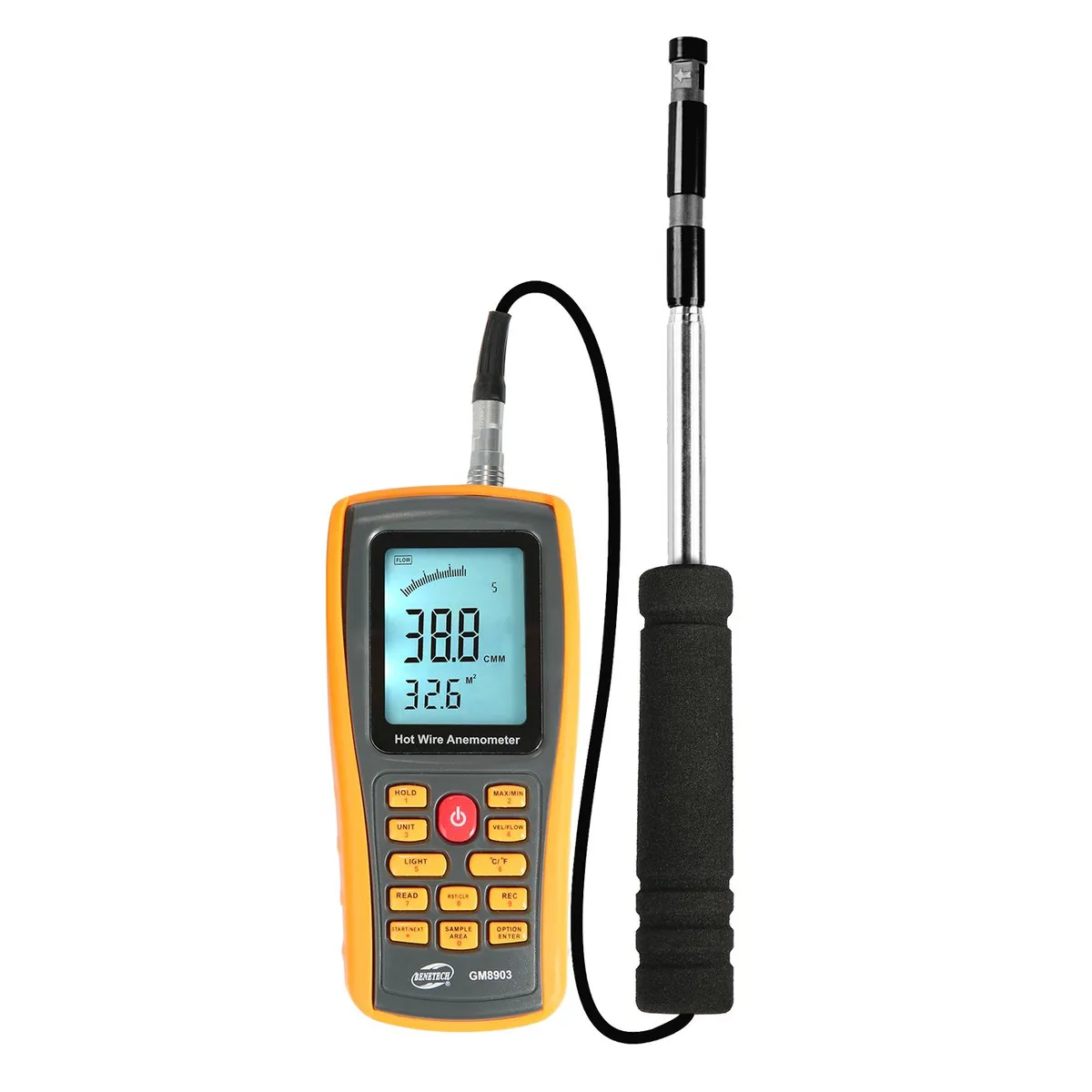 BENETECH - Anemómetro Termoanemómetro Profesional De Hilo Caliente GM8903