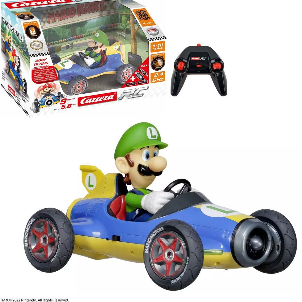 CARRERA - Luigi Hermano de Mario a Control Remoto