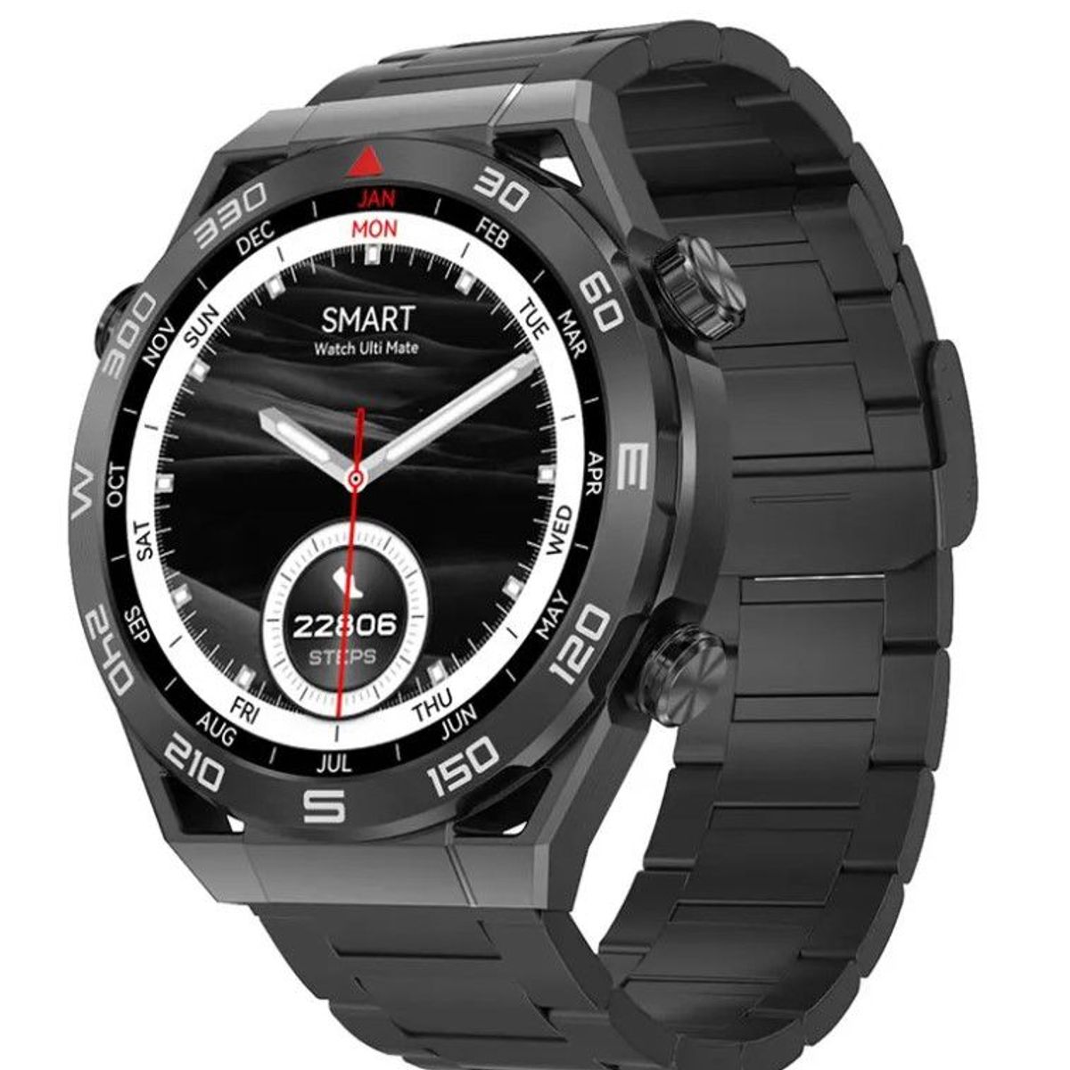GENERICO - SMARTWATCH DT ULTRA MATE NEGRO - Incluye correa de repuesto