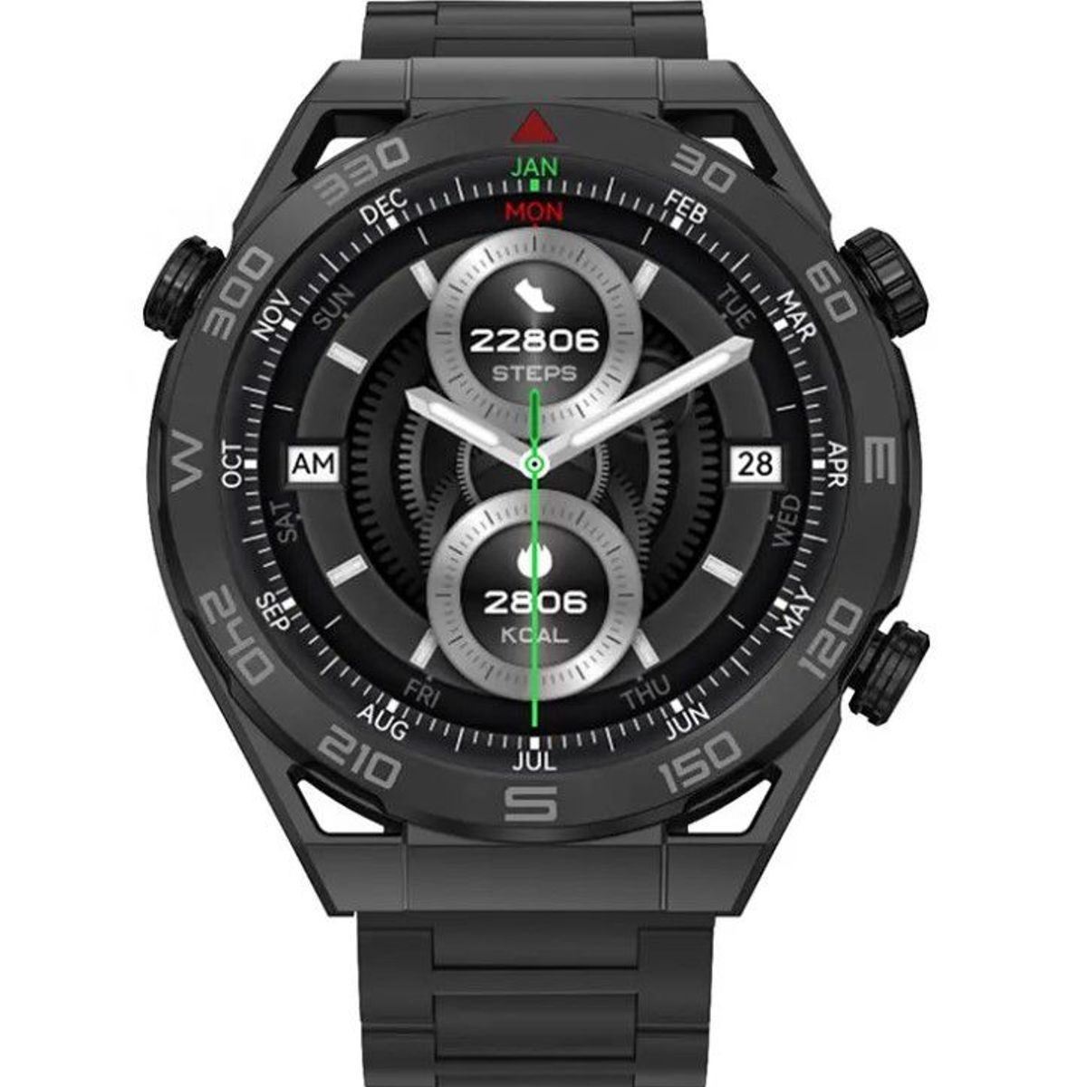 GENERICO - SMARTWATCH DT ULTRA MATE NEGRO - Incluye correa de repuesto