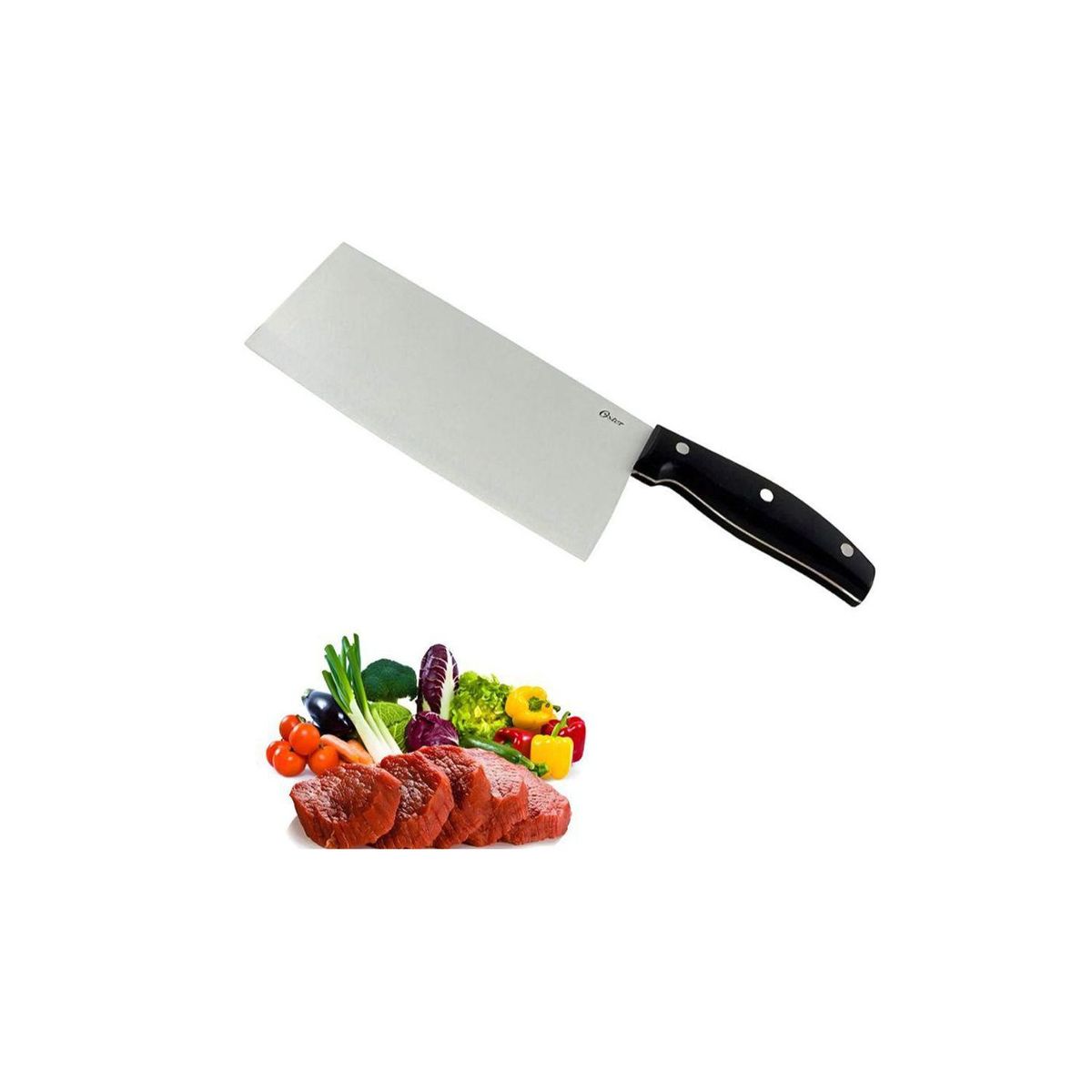 OSTER - Cuchillo de carnicero Oster acero inoxidable filo fino rebana fácil