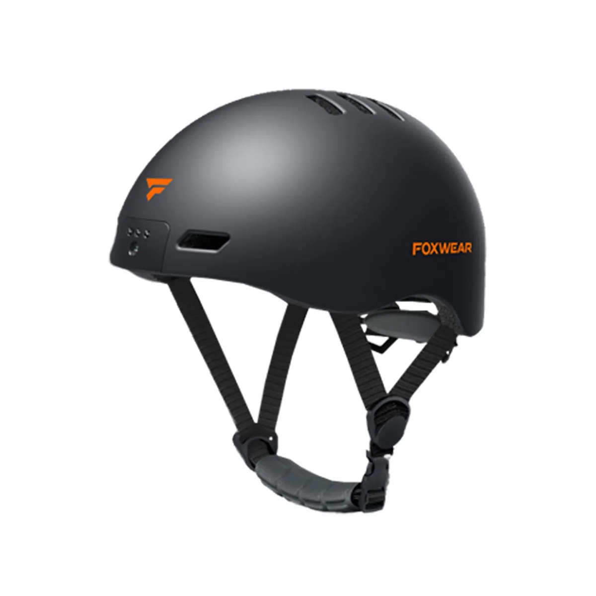 NEO DIGITAL - Casco ciclista con cámara grabadora luces LED Foxwear V6 para bicicleta