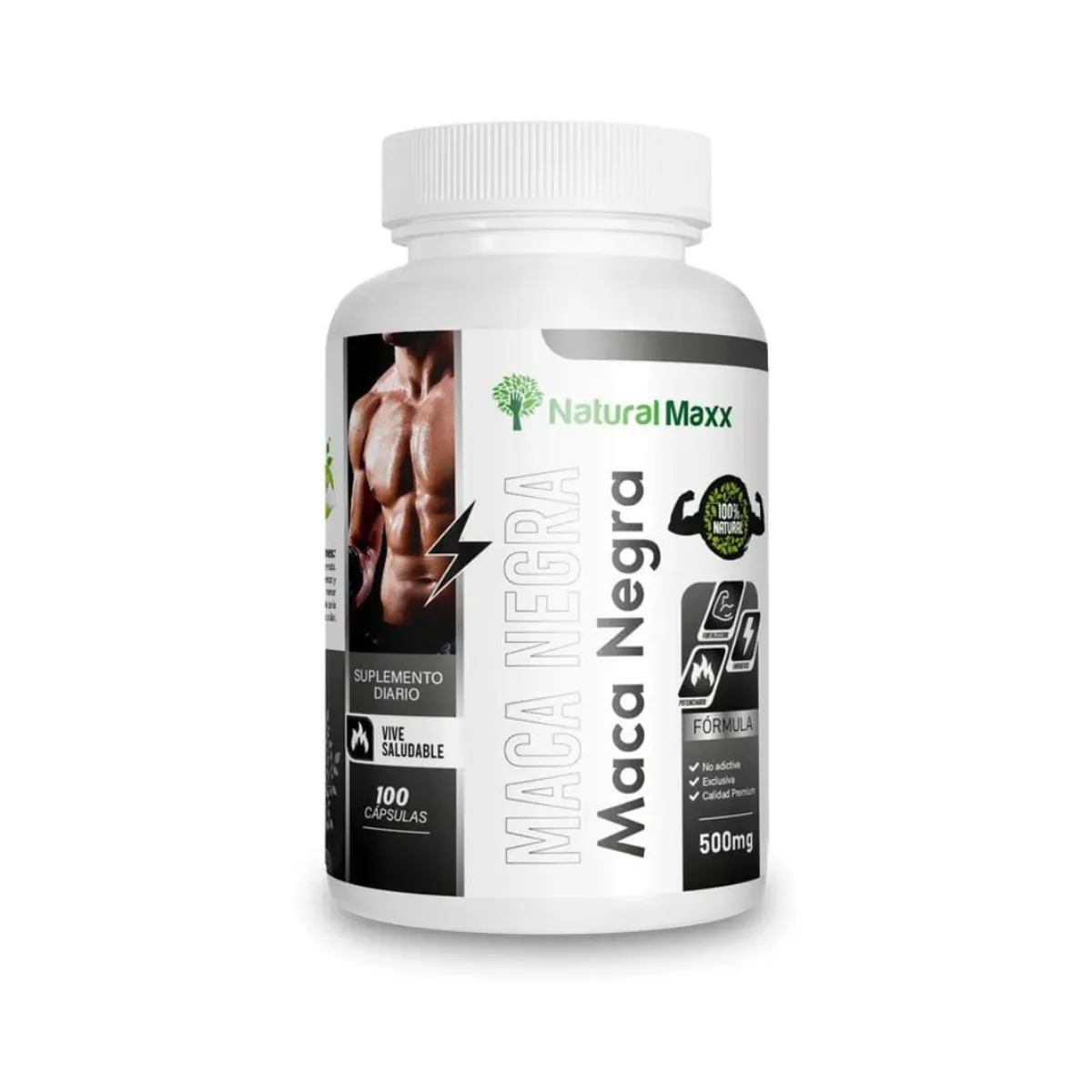 GENERICO - Maca Negra 100 Cápsulas Natural Maxx