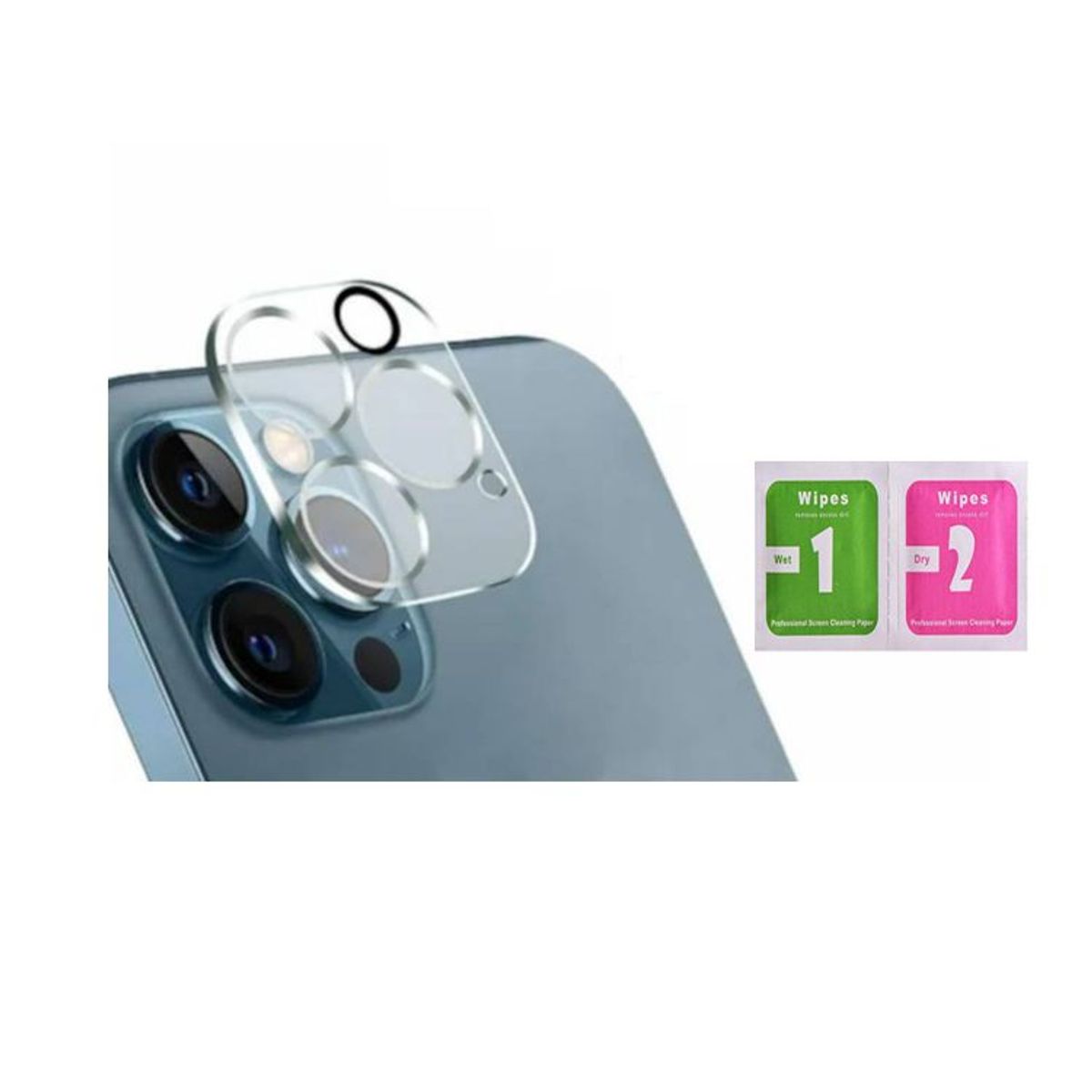 GENERICO - Vidrio Protector de Cámara para iPhone 13 Pro Max - Transparente