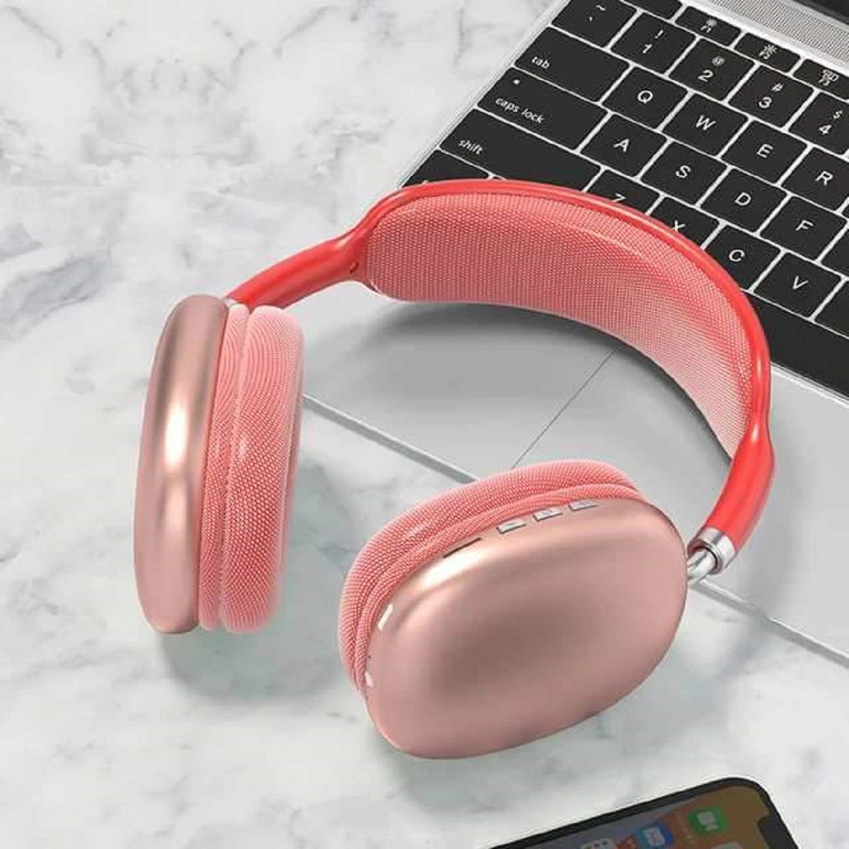 GENERICO - Audífonos Over Ear Bluetooth STN-01- Rojo