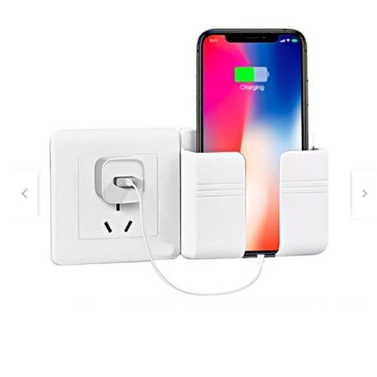 GENERICO - Pack x1 Porta Celular Para Pared con Adhesivo Soporte de Carga Pared