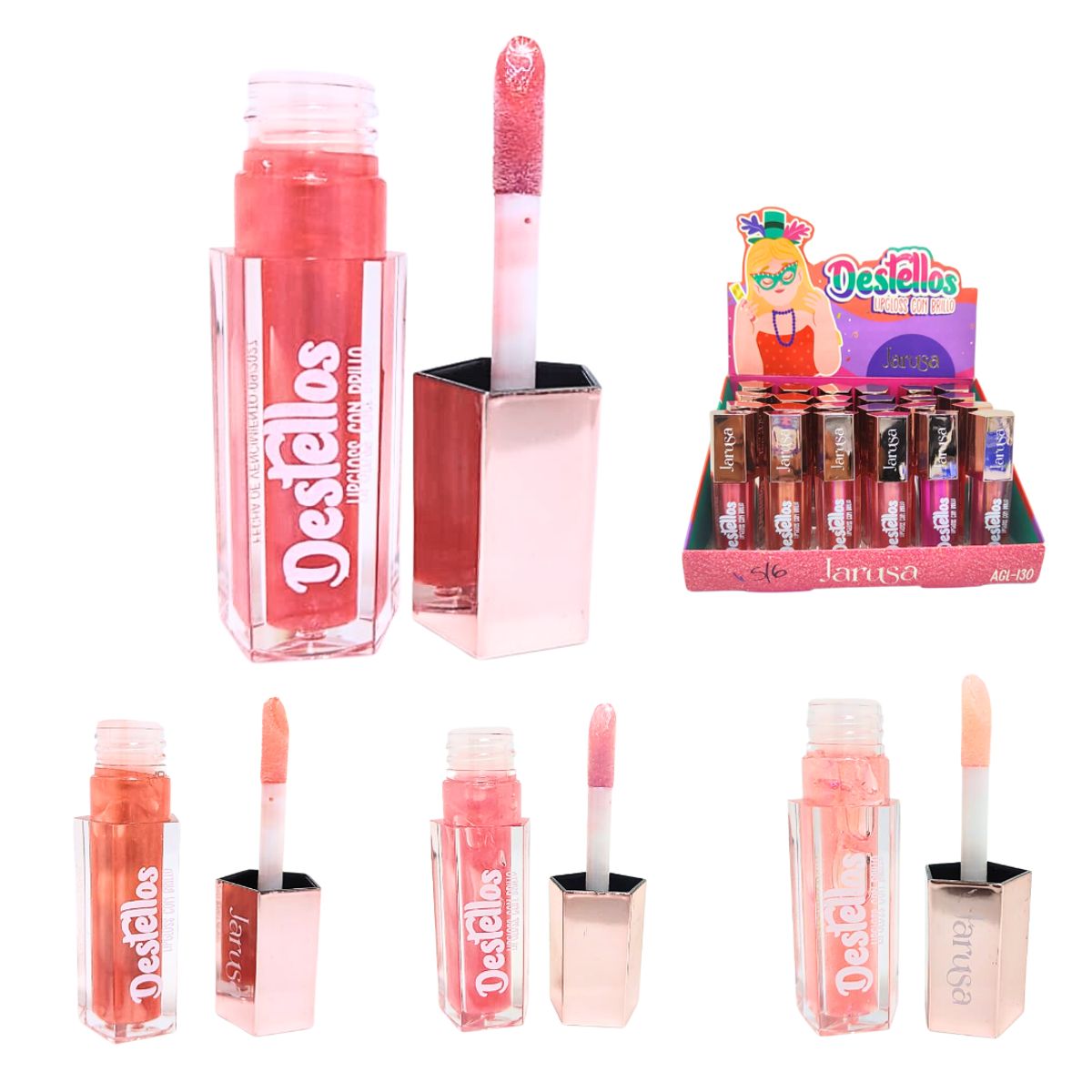 GENERICO - Gloss Glitter Destellos Jarusa