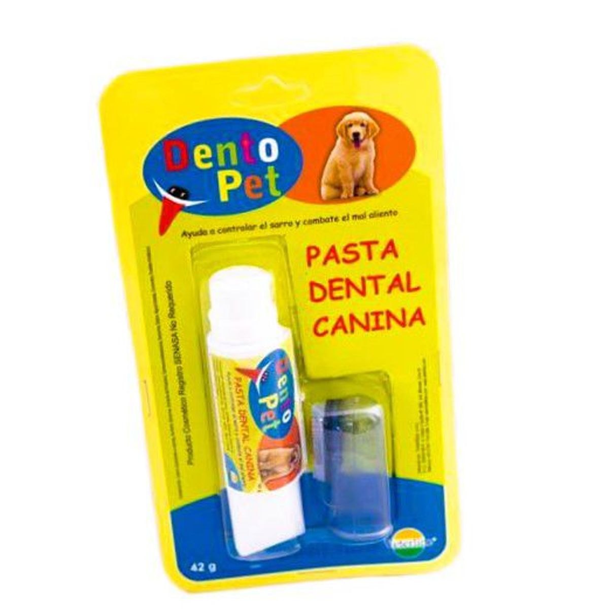 GENERICO - PASTA DENTAL PARA PERROS CON CEPILLO DENTOPET MASCOTAS