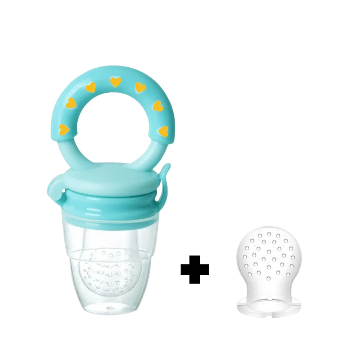 SANTOLEE - Chupón de frutas con repuesto Verde Agua