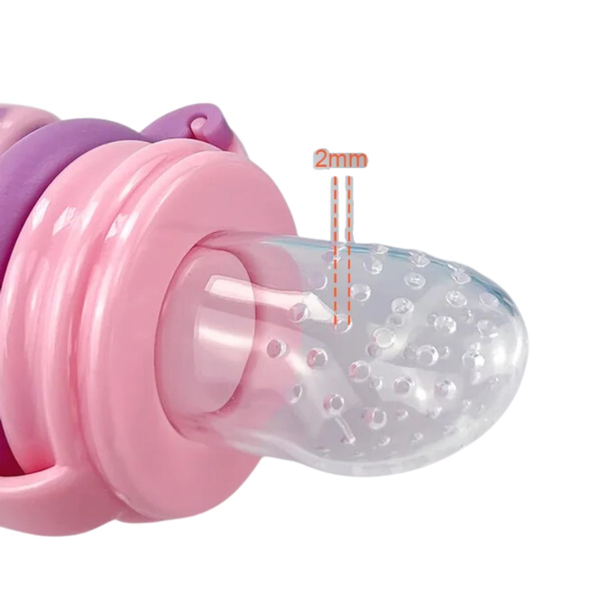 SANTOLEE - Chupón de frutas y repuesto Rosado