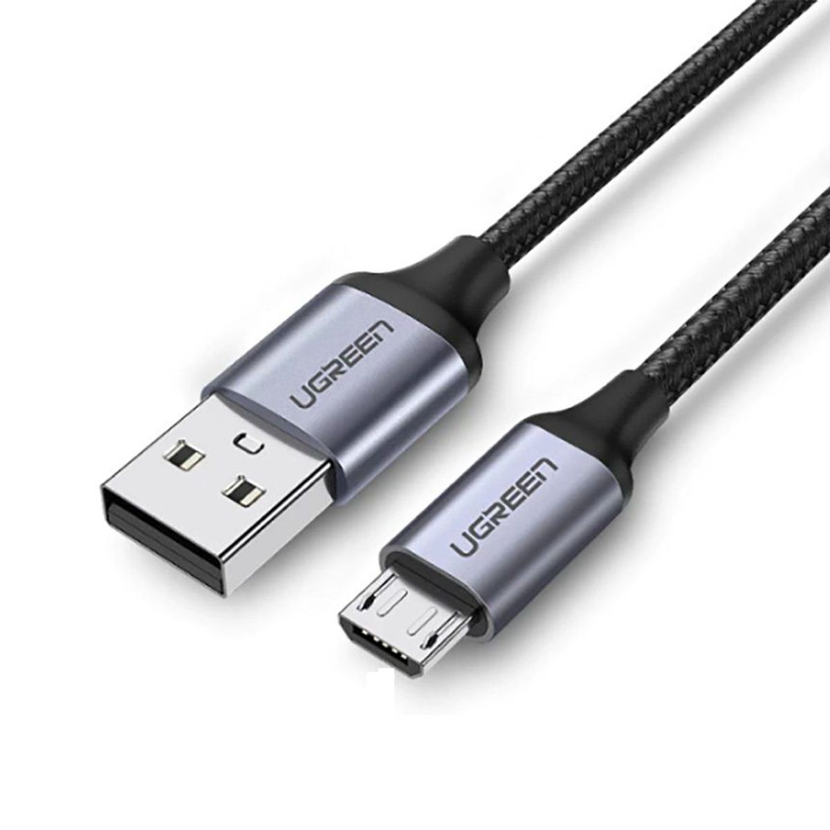 UGREEN - Cable PREMIUM USB 2.0 Micro Nylon Windows (3A) 100cm PC