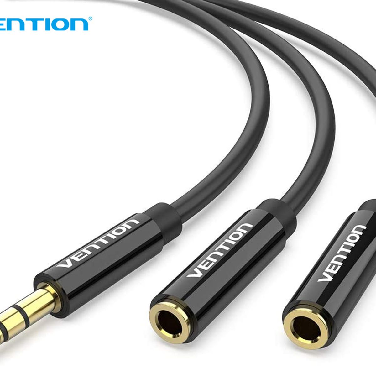 Cable Adaptador SPLITTER TRS Audio Estereo 35mm, marca VENTION - Foto Principal