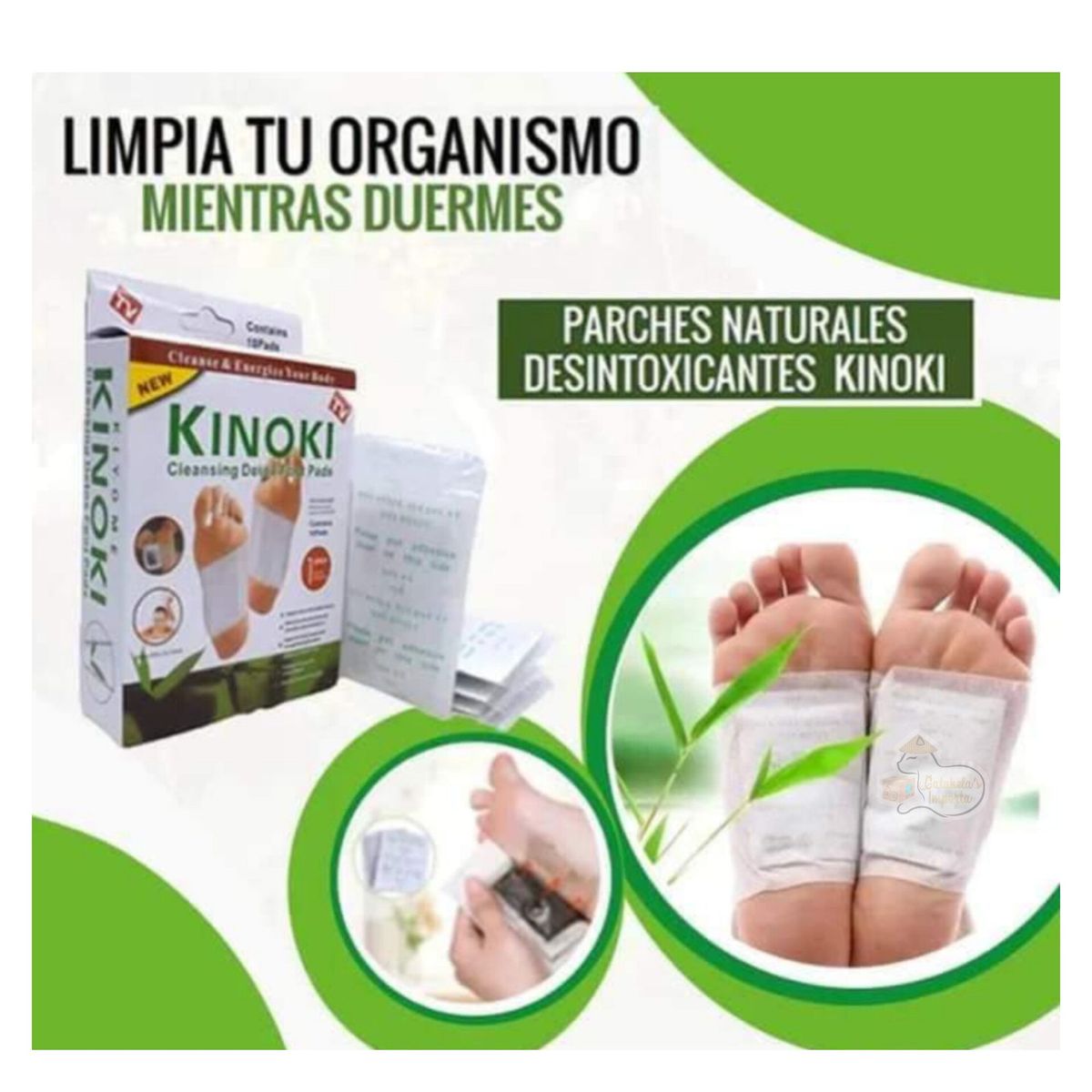 OEM - 10 Parches KINOKI Desintoxicante para Pies ORIGINAL