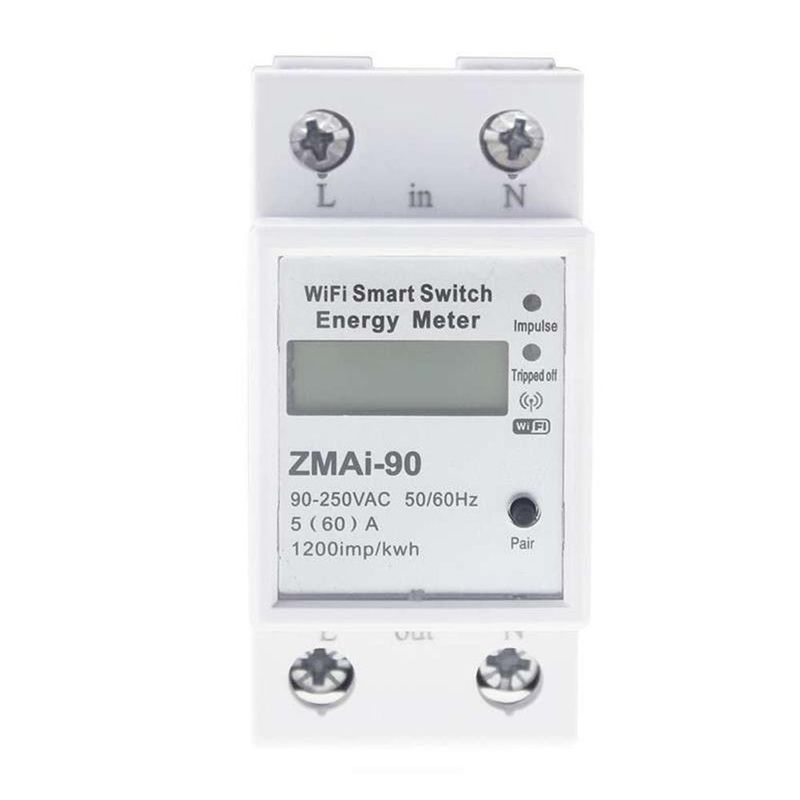 GENERICO - Medidor de Energía Inteligente Tuya Interruptor WiFi  60A PST-ZMAi-90