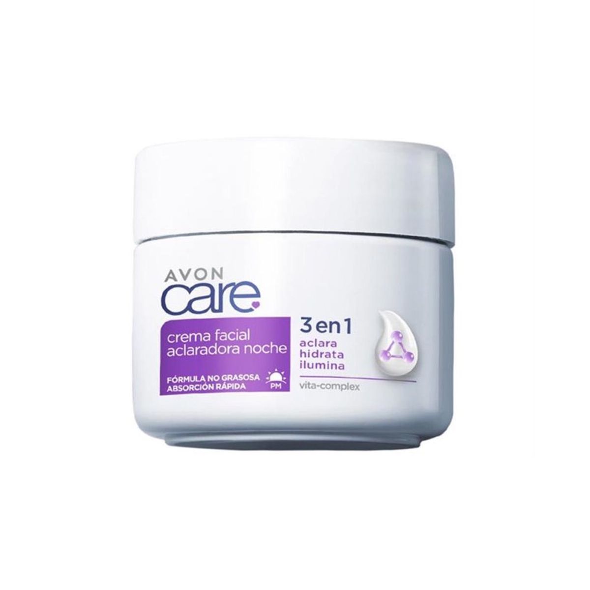 AVON - Crema Facial Aclaradora Con Vita Complex Noche 3 En 1 Avon Care 400G