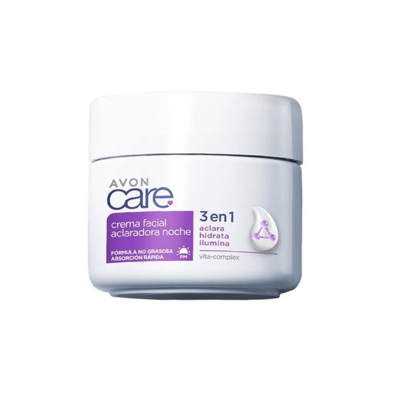AVON - Crema Facial Aclaradora Con Vita Complex Noche 3 En 1 Avon Care 400G