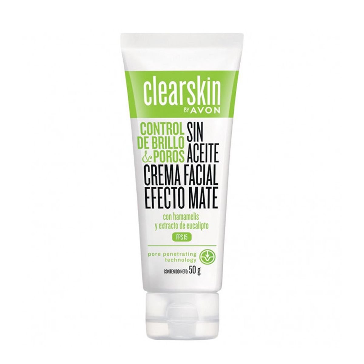 AVON - Clearskin Crema Facial Matificante Control De Brillo y Poros FPS 15