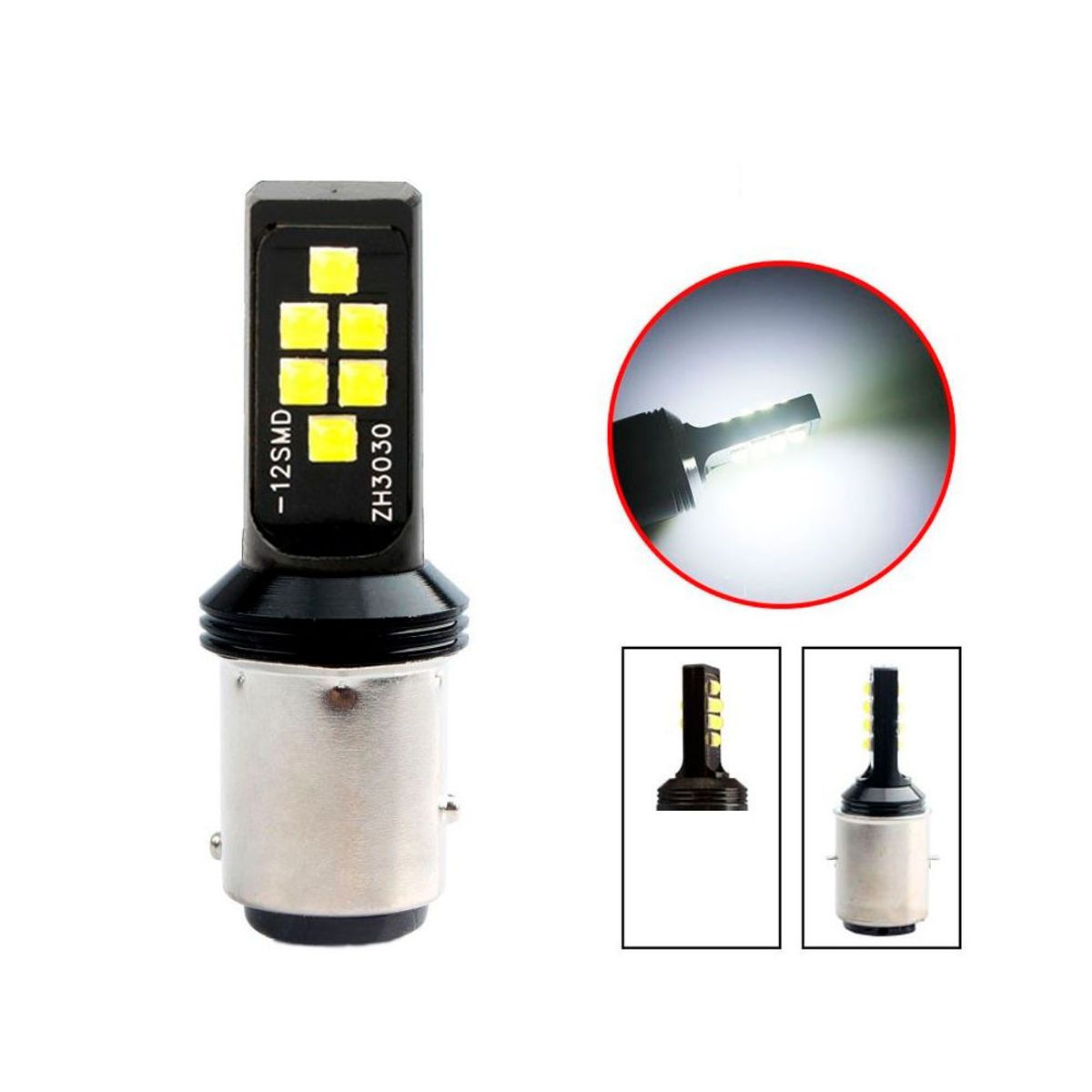 GENERICO - Luz Cree Led Potente Para Freno 2 Contactos Auto Camioneta.