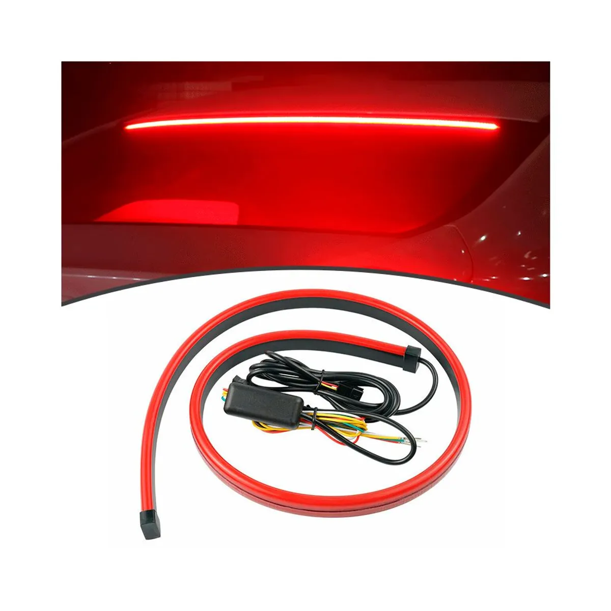 GENERICO - Luz De Freno Led Parabrisa Posterior Multifuncion Auto