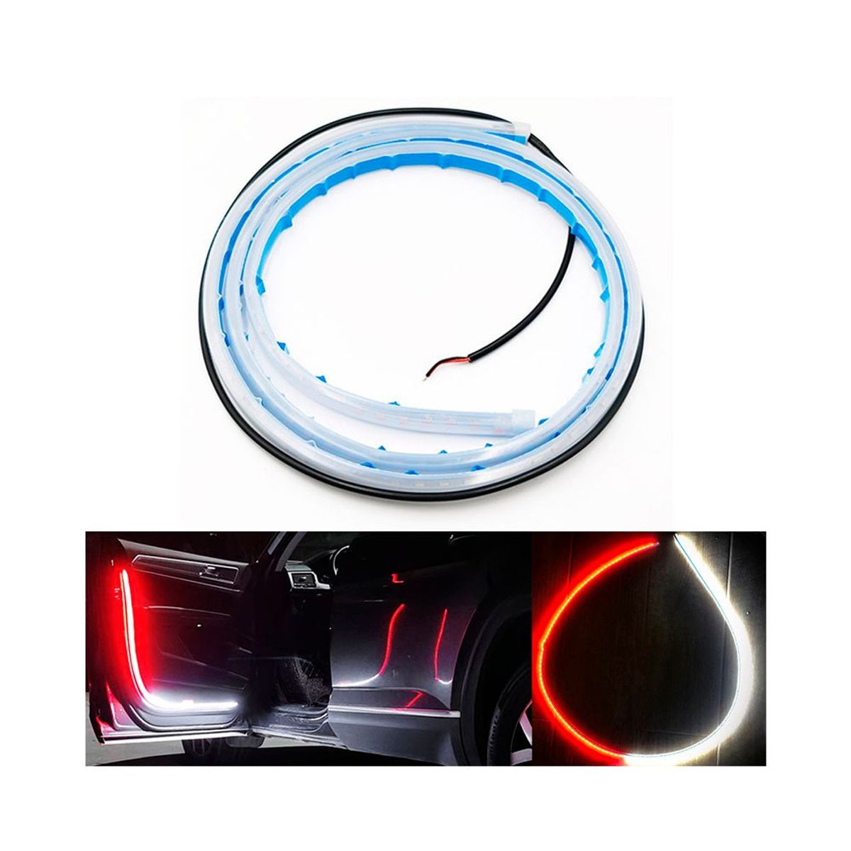 GENERICO - Luz De Puertas Led Rojoblanco Seguridad Y Elegancia