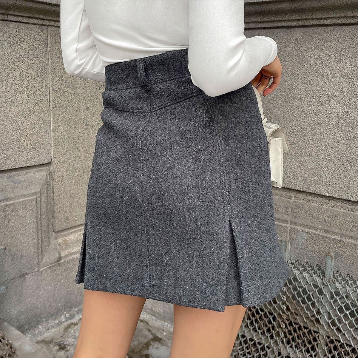 TEILOR - Falda de Paño Para Mujer