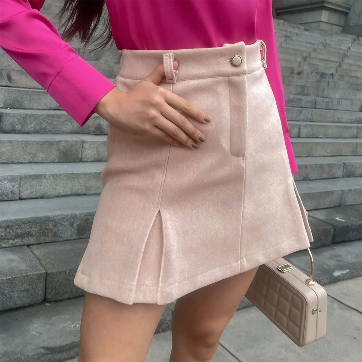 TEILOR - Falda de Paño Para Mujer