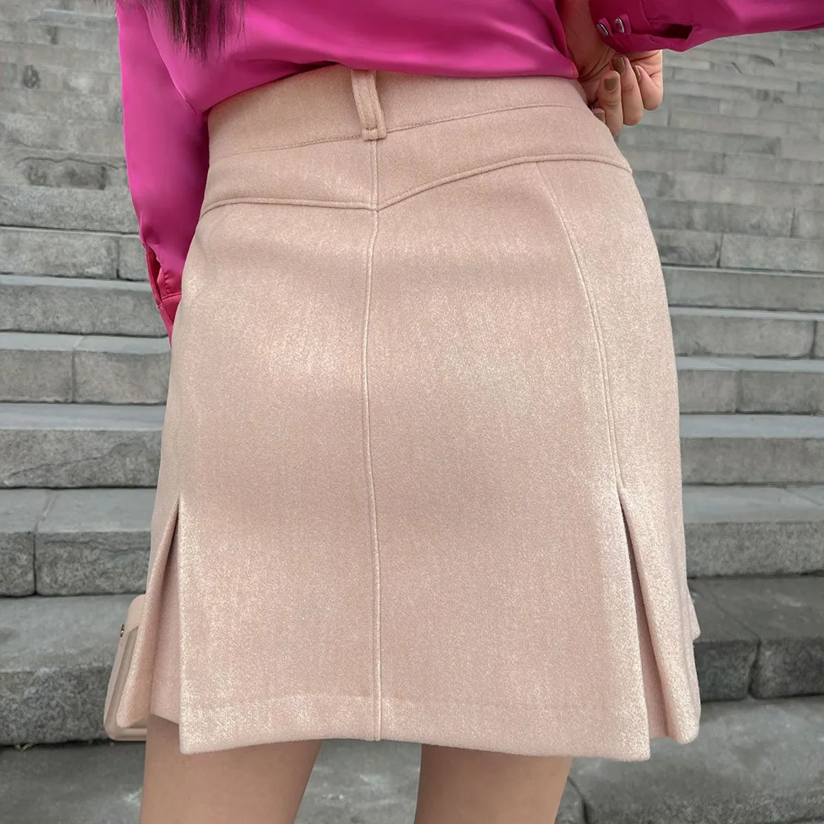 TEILOR - Falda de Paño Para Mujer