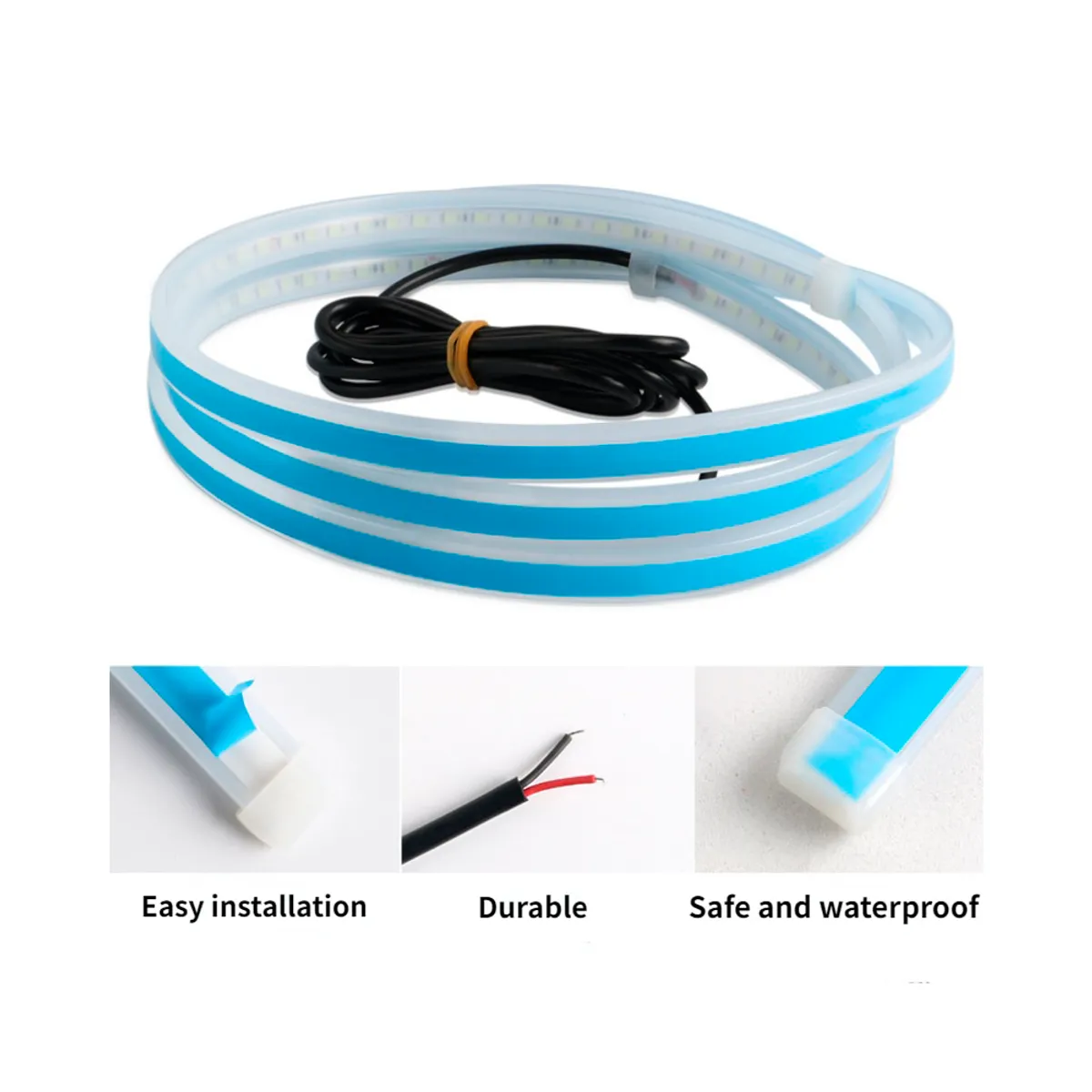 GENERICO - Luz Led De Capo Azul Elegante DiseÃ±o Auto Camioneta