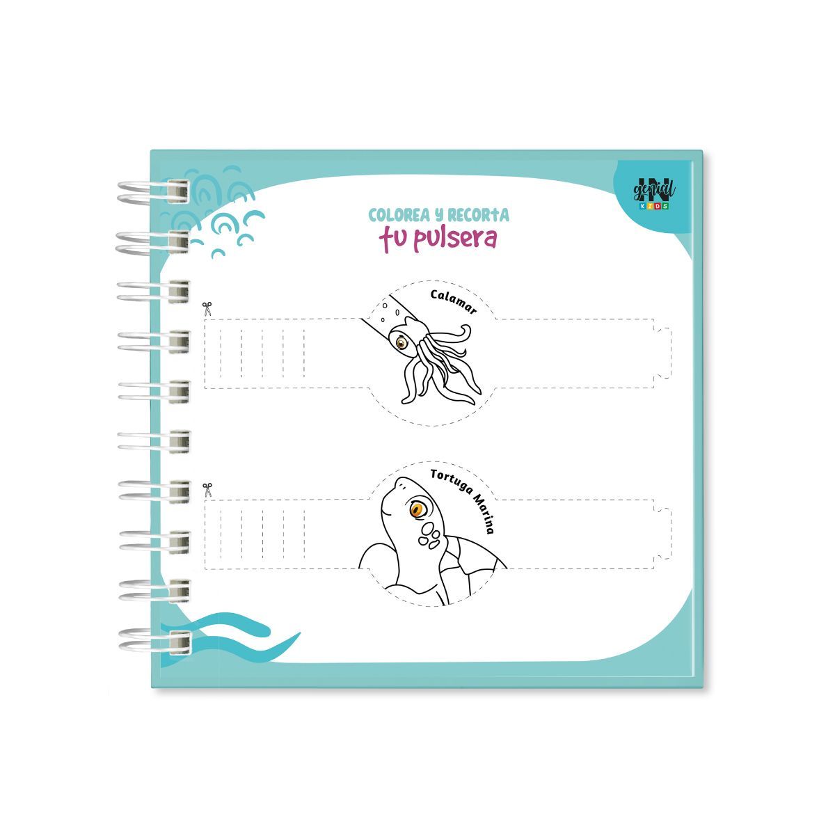 INGENIAL - Cuaderno de dibujos Ingenial Kids Animales marinos