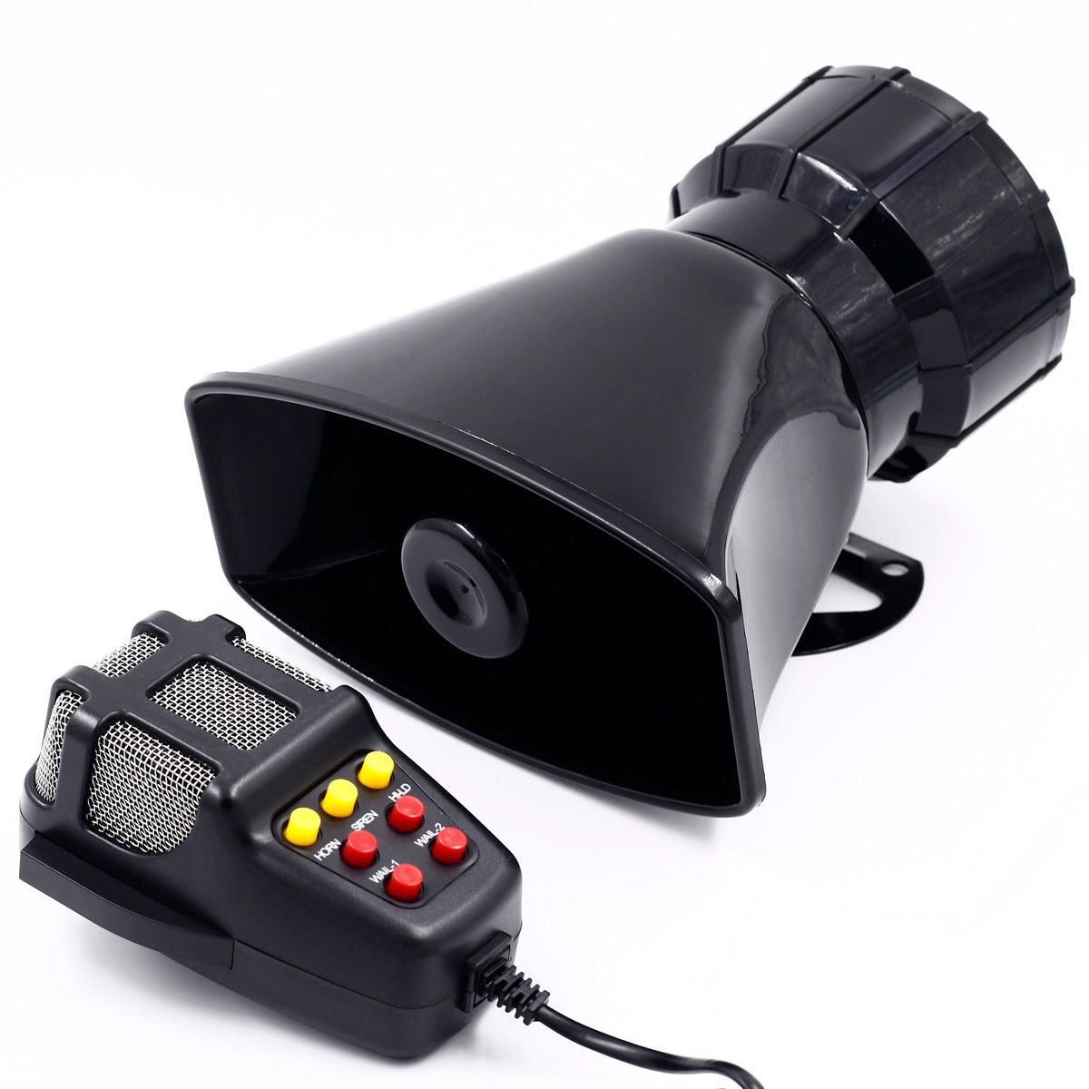 GENERICO - Megafono Policial Federal 7 Tonos Auto Camioneta Universal