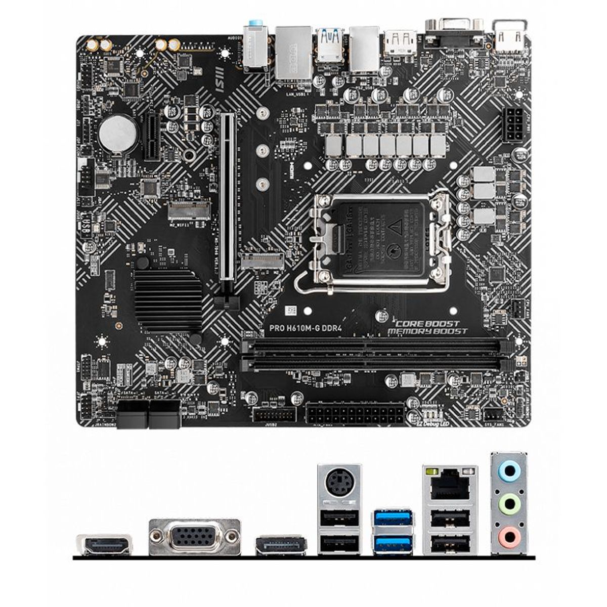 MSI - Motherboard MSI PRO H610M-G DDR4 Chipset Intel H610 LGA1700 mATX