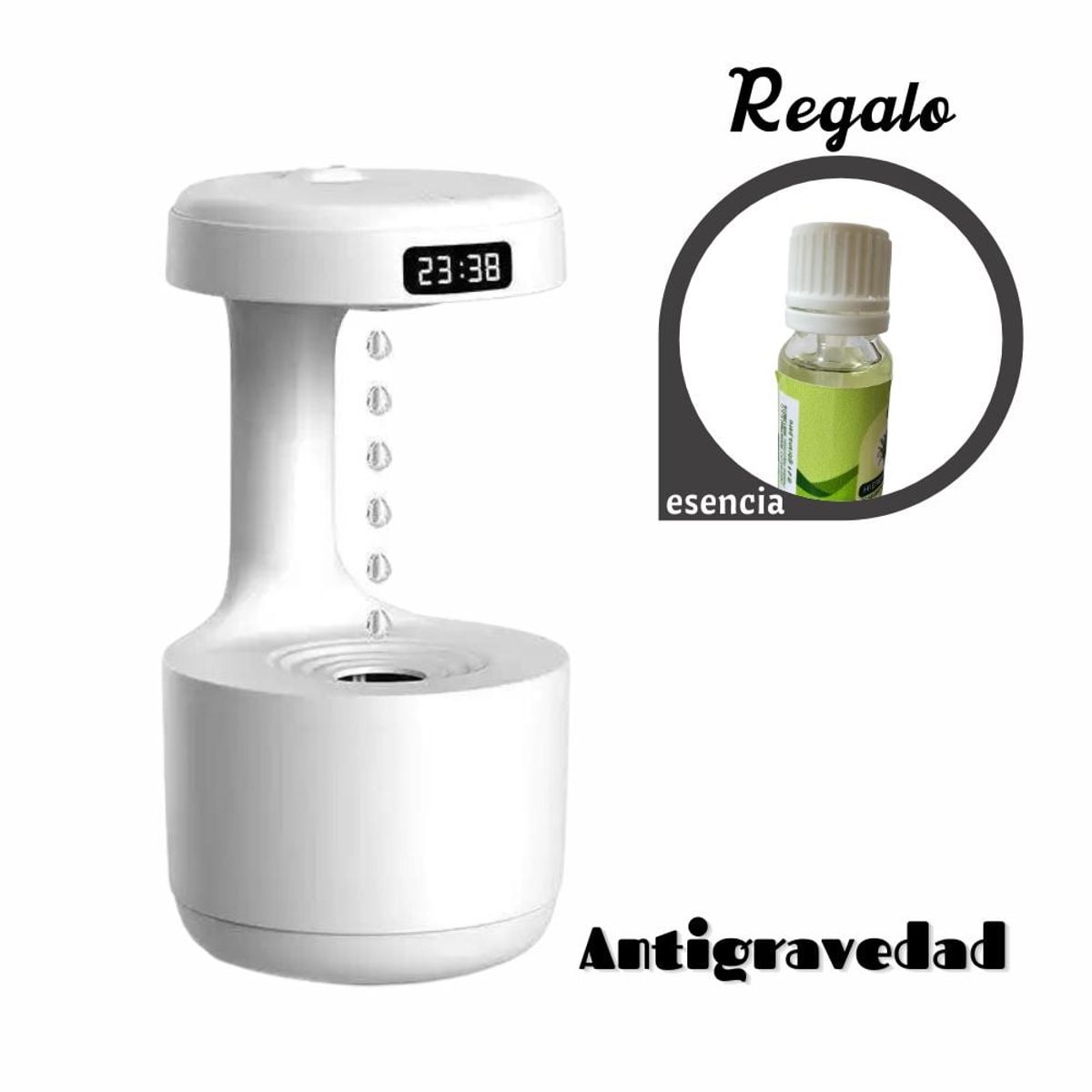 SHEEPBUSTER - Difusor Humidificador con Gota Antigravedad Blanco  Esencia regalo