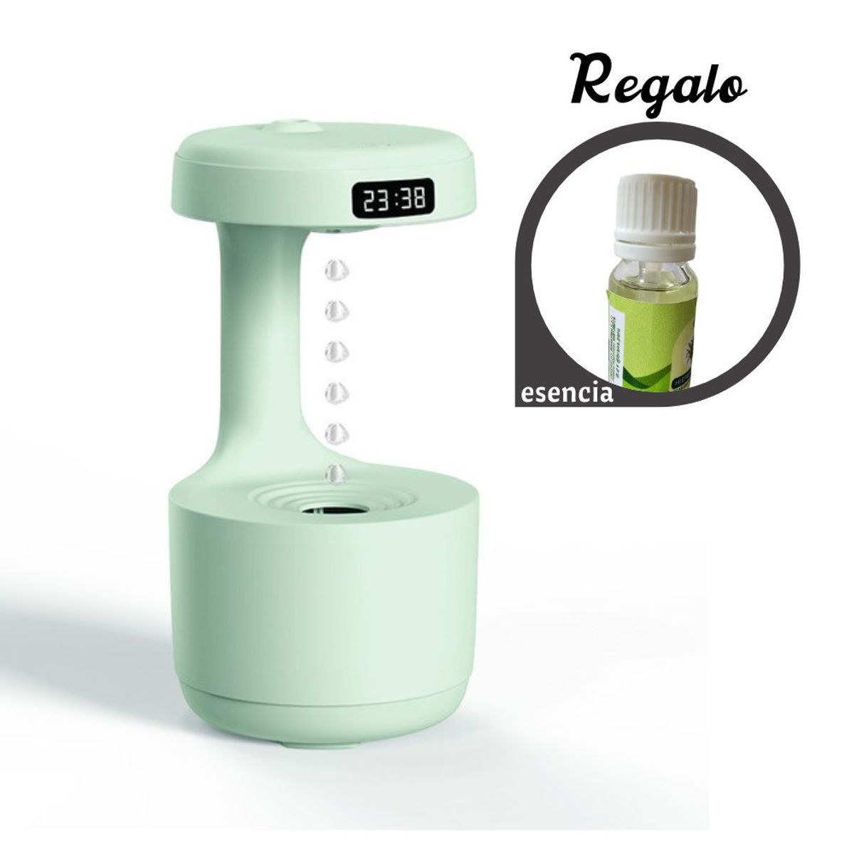 SHEEPBUSTER - Difusor Humidificador con Gota Antigravedad Verde  Esencia regalo