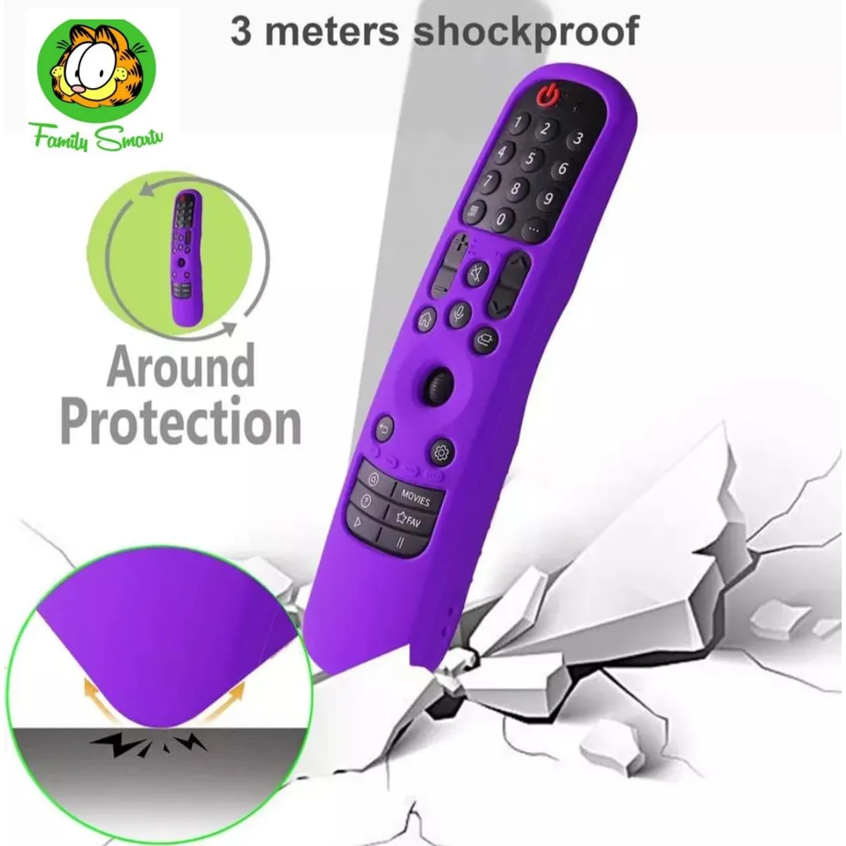SIKAI - Funda Control Lg Magic An-mr23ga Protector Anticaída Purpura