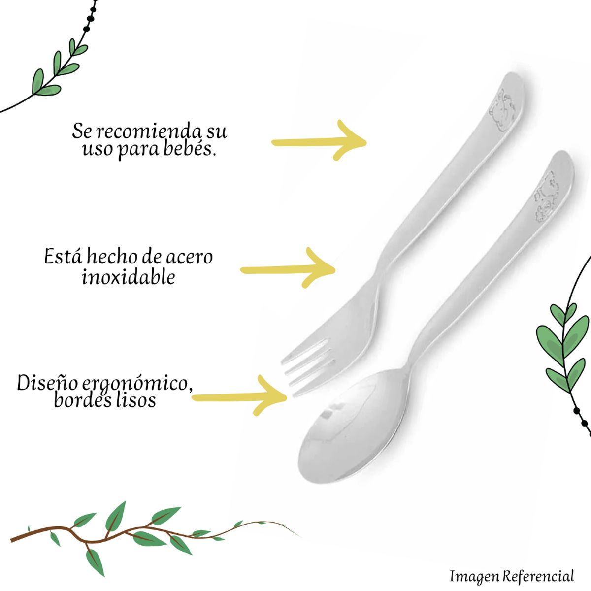 FACUSA - Set de Cubiertos Facusa Bebe X02 Pzas