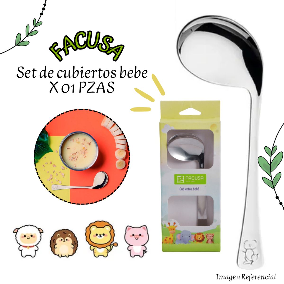 FACUSA - Set de Cubiertos Facusa Bebe X01 Pza