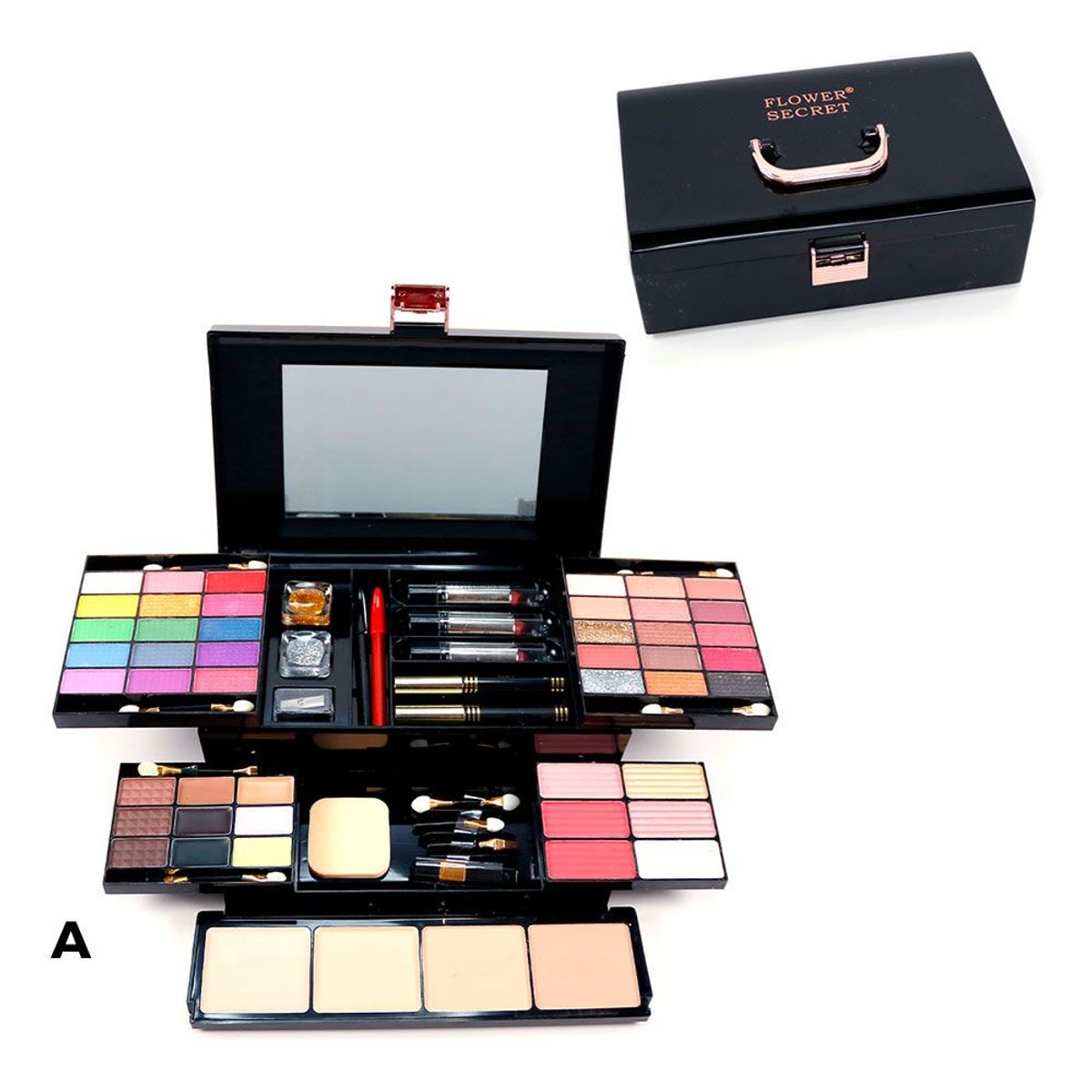GENERICO - Set de Maquillaje Completo Tipo Cofre Exclusivo Flower