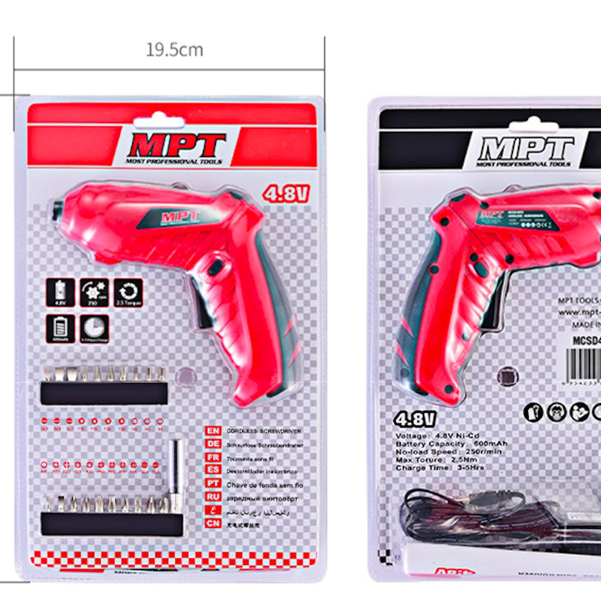 GENERICO - COMBO DESTORNILLADOR INALAMBRICO  CALADORA ELECTRICA 550W MPT TOOLS