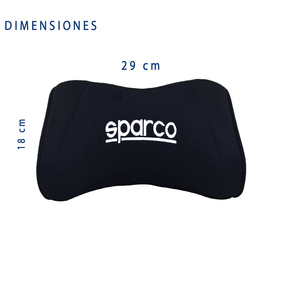 SPARCO - COJIN ALMOHADILLA ALMOHADA CERVICAL SPARCO CORSA NEGRO