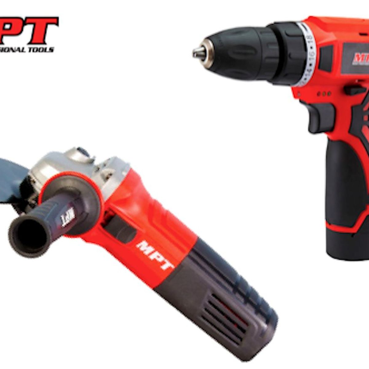 GENERICO - COMBO TALADRO INALÁMBRICO 12V  AMOLADORA ELÉCTRICA 680W MPT TOOLS