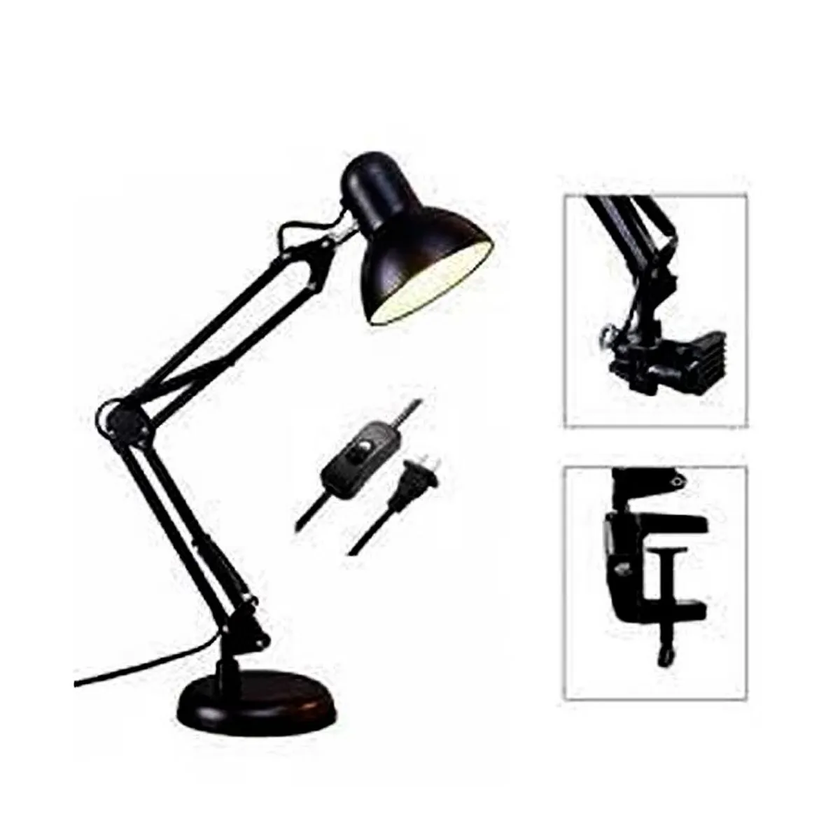 SEISA - Lámpara De Escritorio Con Brazo Ajustable De Metal para Mesa