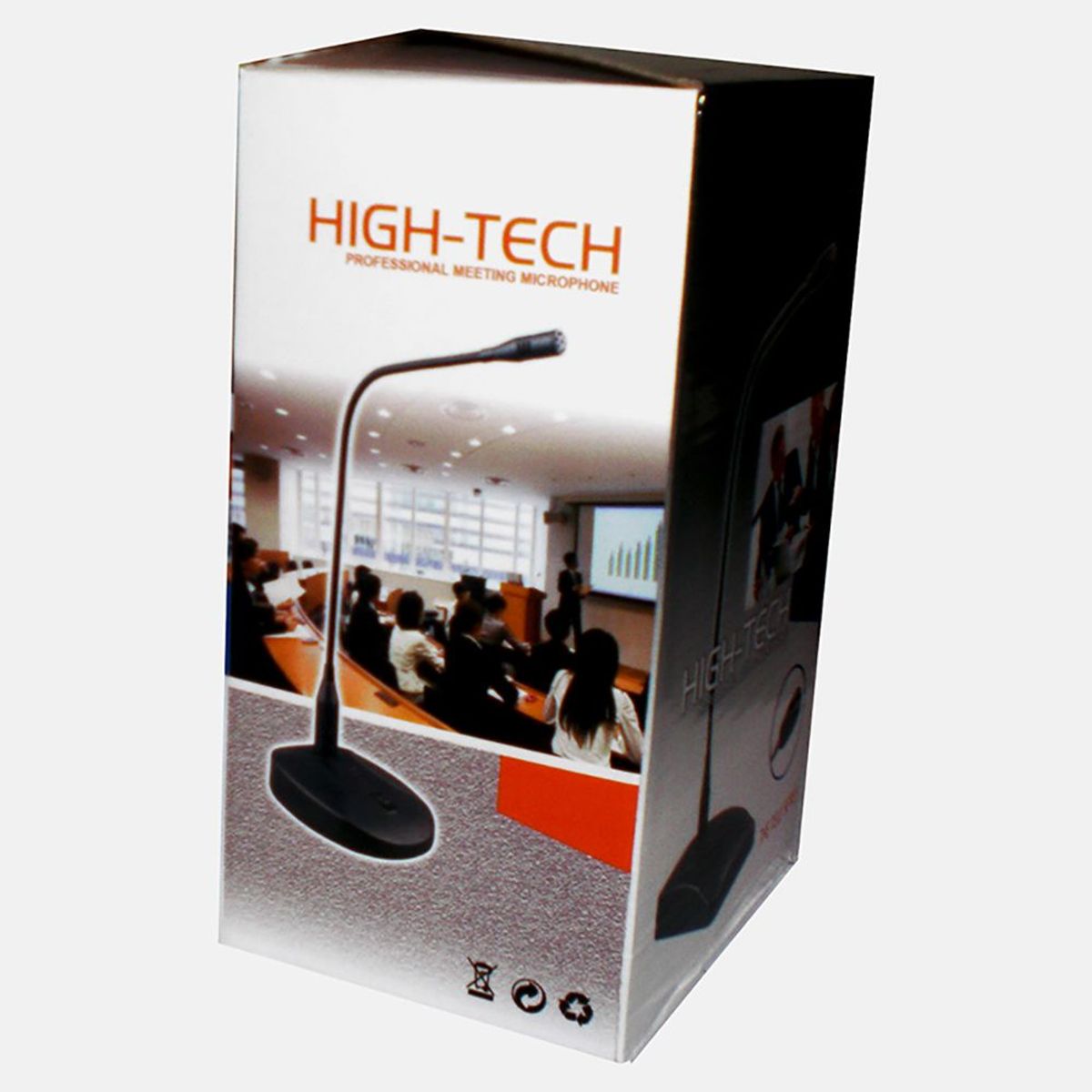 POWER ACOUSTIK - Microfono profesional flexible para conferencias con base de mesa