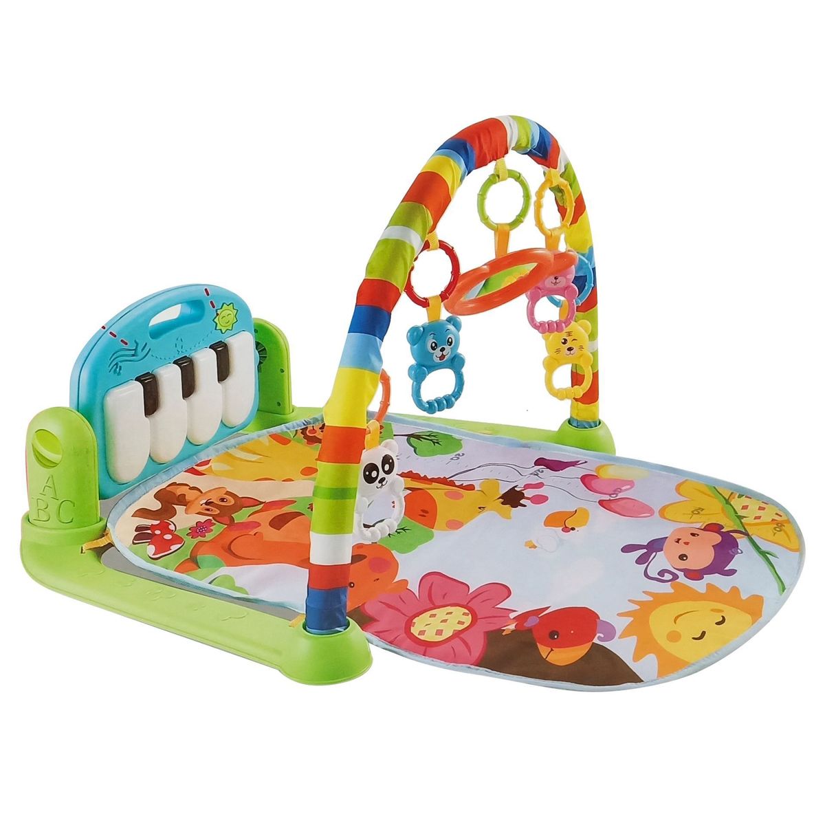 GENERICO - Gimnasio de Bebe con Piano Para Patear Verde