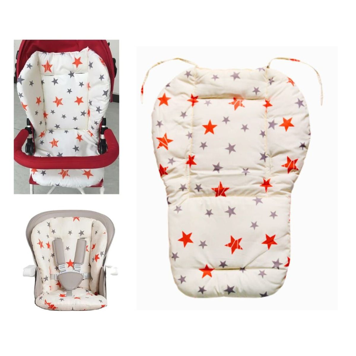 GENERICO - Cojín para coche y silla de comer de bebé Estrella