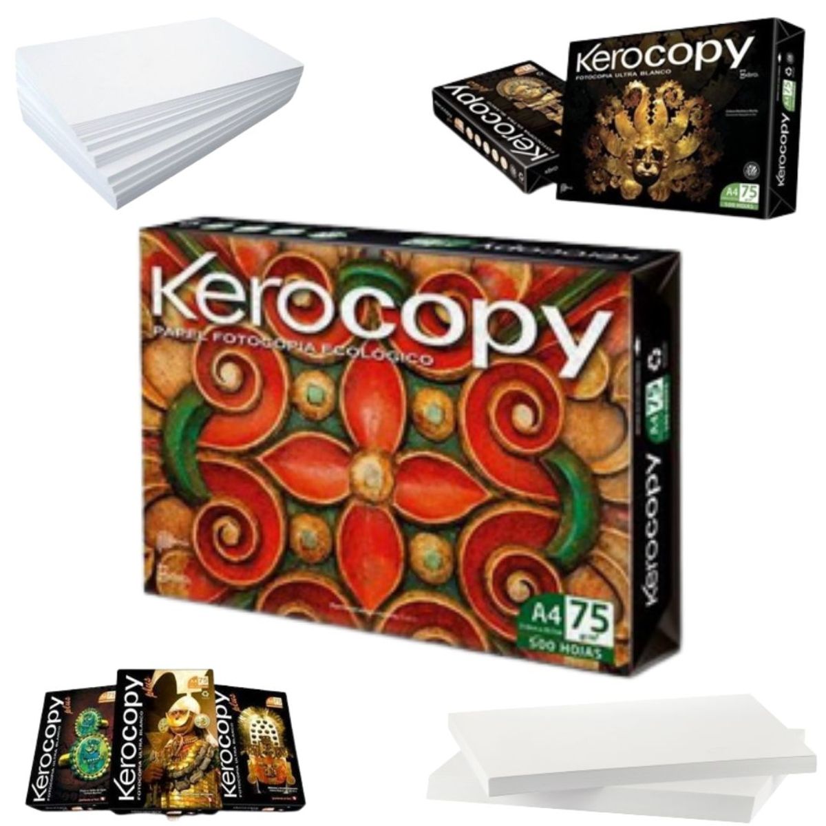 INSPIRA MARKET - Paquete 500 hojas bond A4