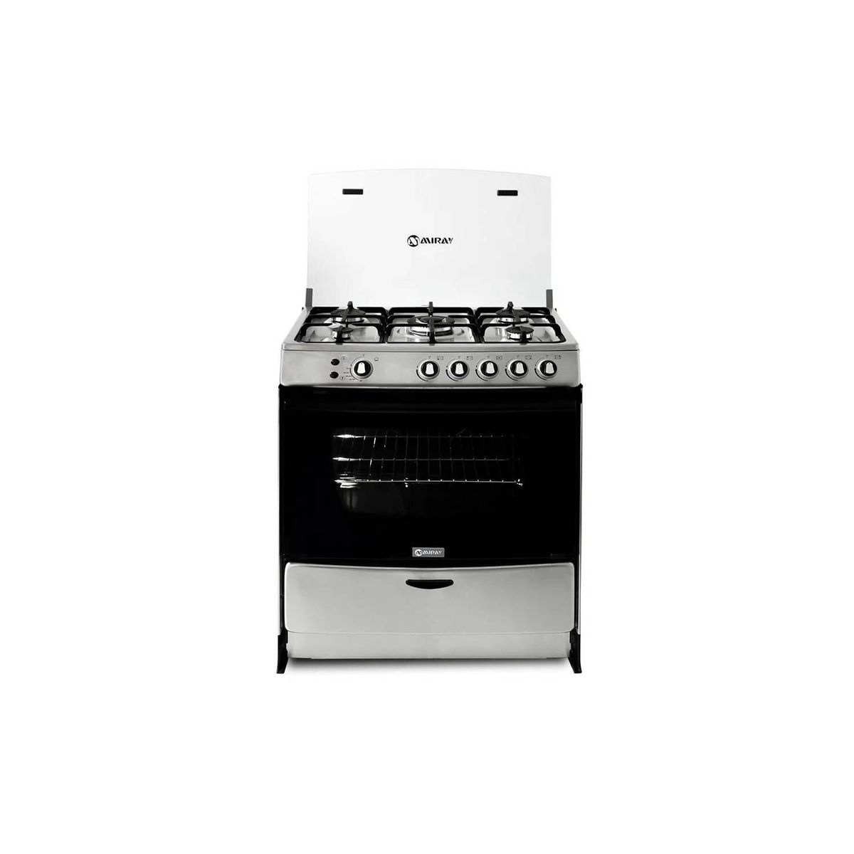 MIRAY - COCINA 5 HORNILLAS  A GAS  MIRAY MENTA PLUS + válvula para gas