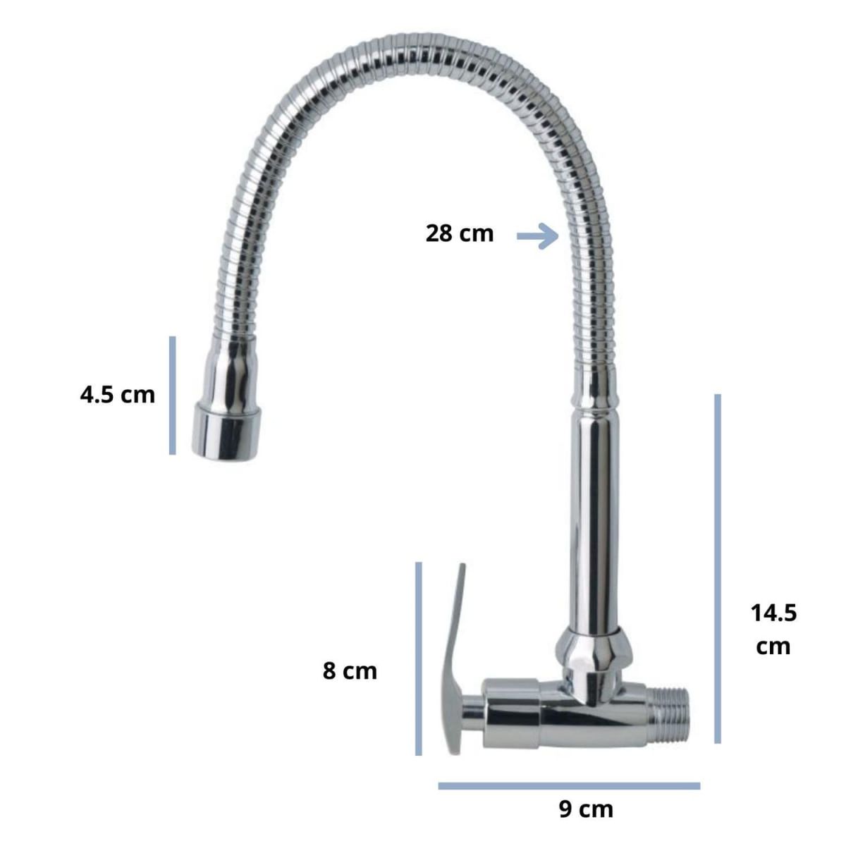 C&A - Llave Caño flexible para pared cocina C&A