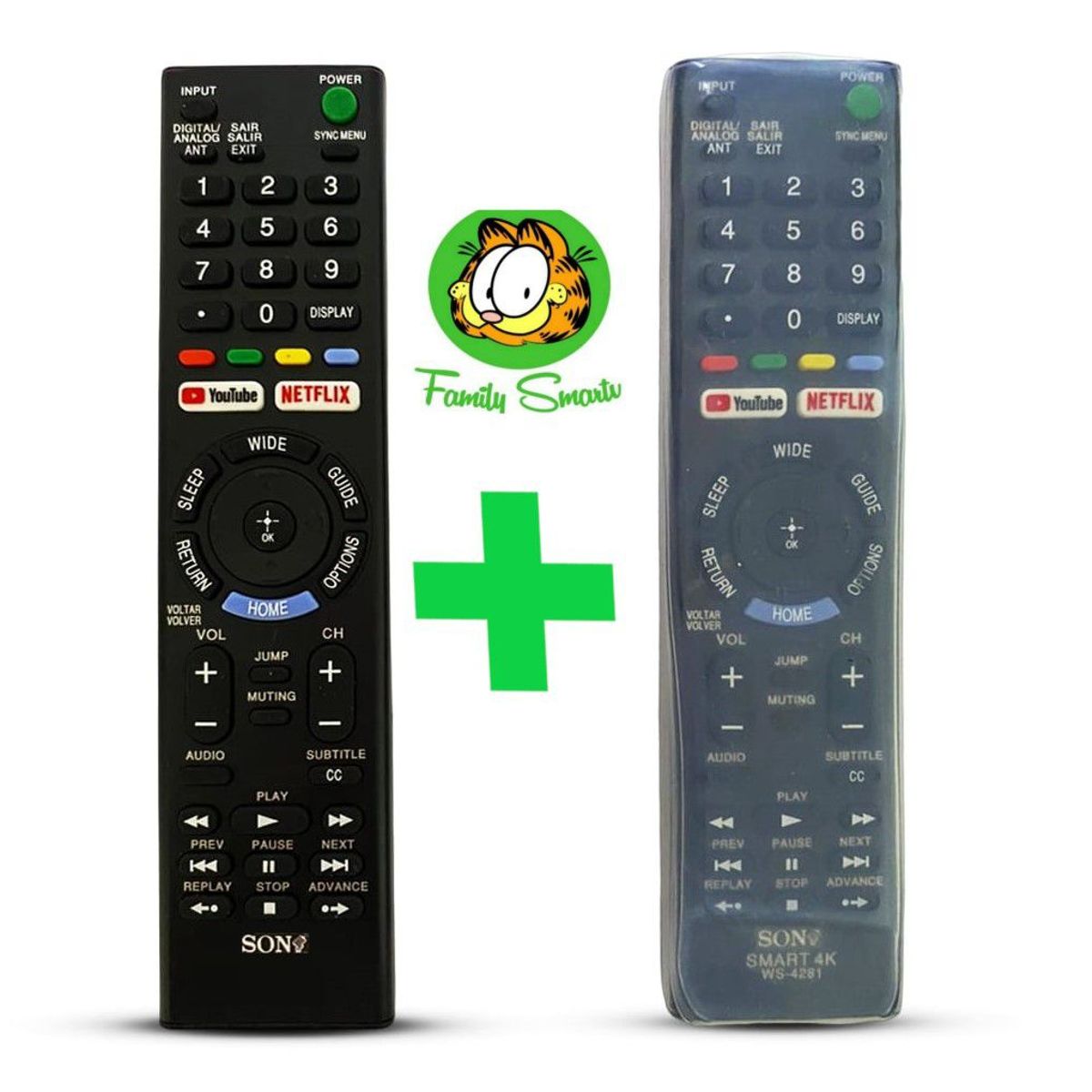 GENERICO - Control Remoto Genérico Sony Para Smart Tv Bravia  Funda de Silicona