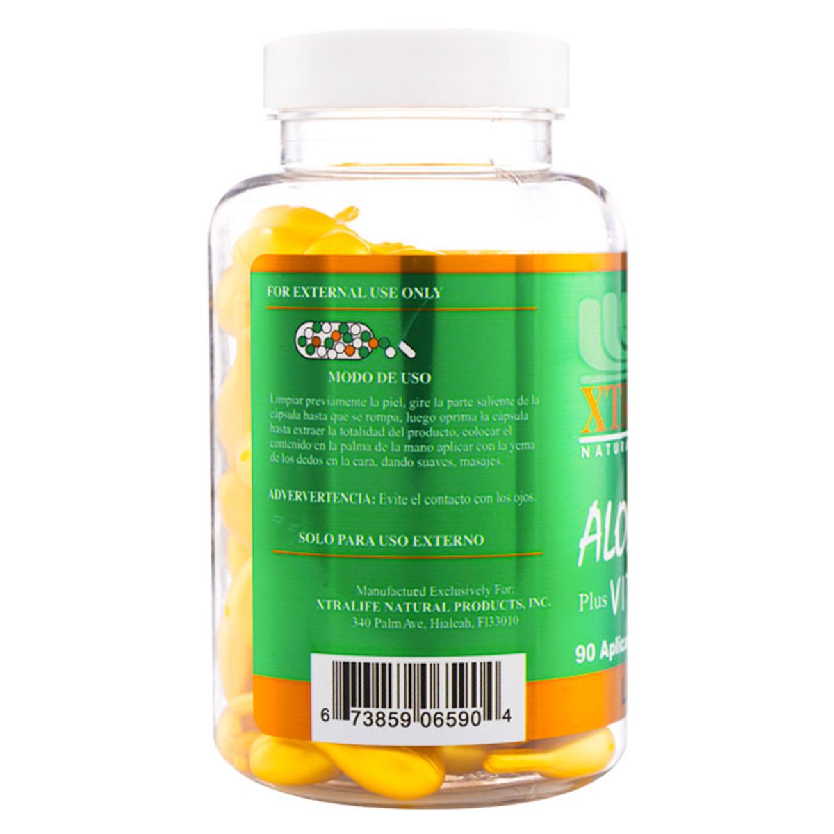 XTRALIFE NATURAL PRODUCTS - Aloe Vera + Vitamina E - 90 Softgels